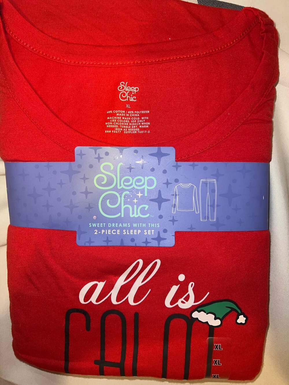 NIP Christmas PJ Set XL